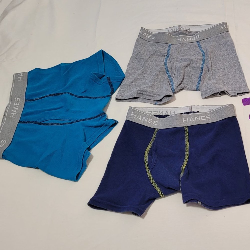 Pre Owned Pack of Hanes Boys Comfort Soft Waistband Boxer Briefs